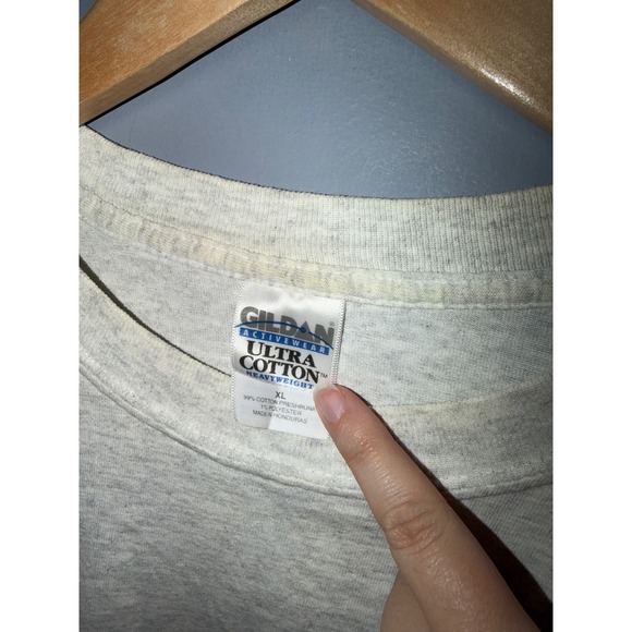 Vintage Talladega Superspeedway Racing T-Shirt Gildan XL Heather Grey NASCAR Tee - Picture 5 of 5